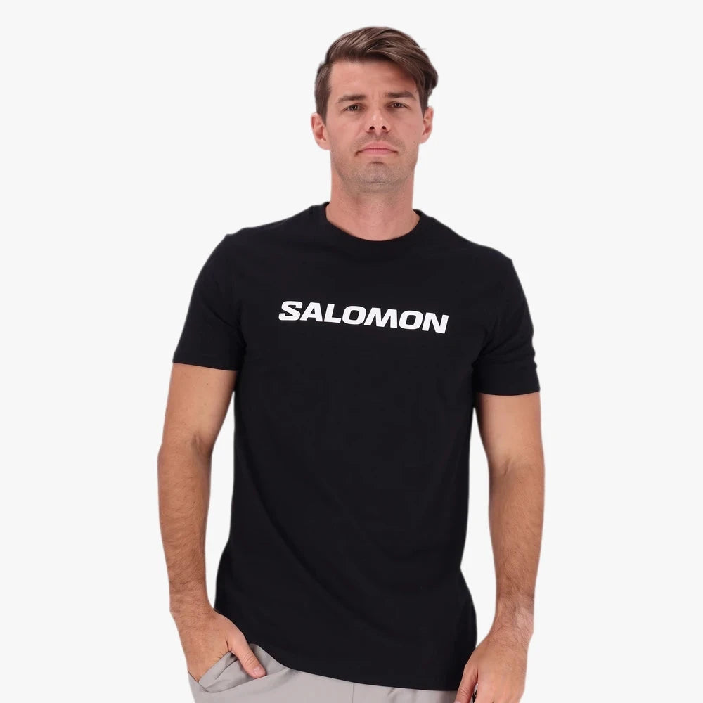 Salomon Mens Big Logo Tee Black | Salomon