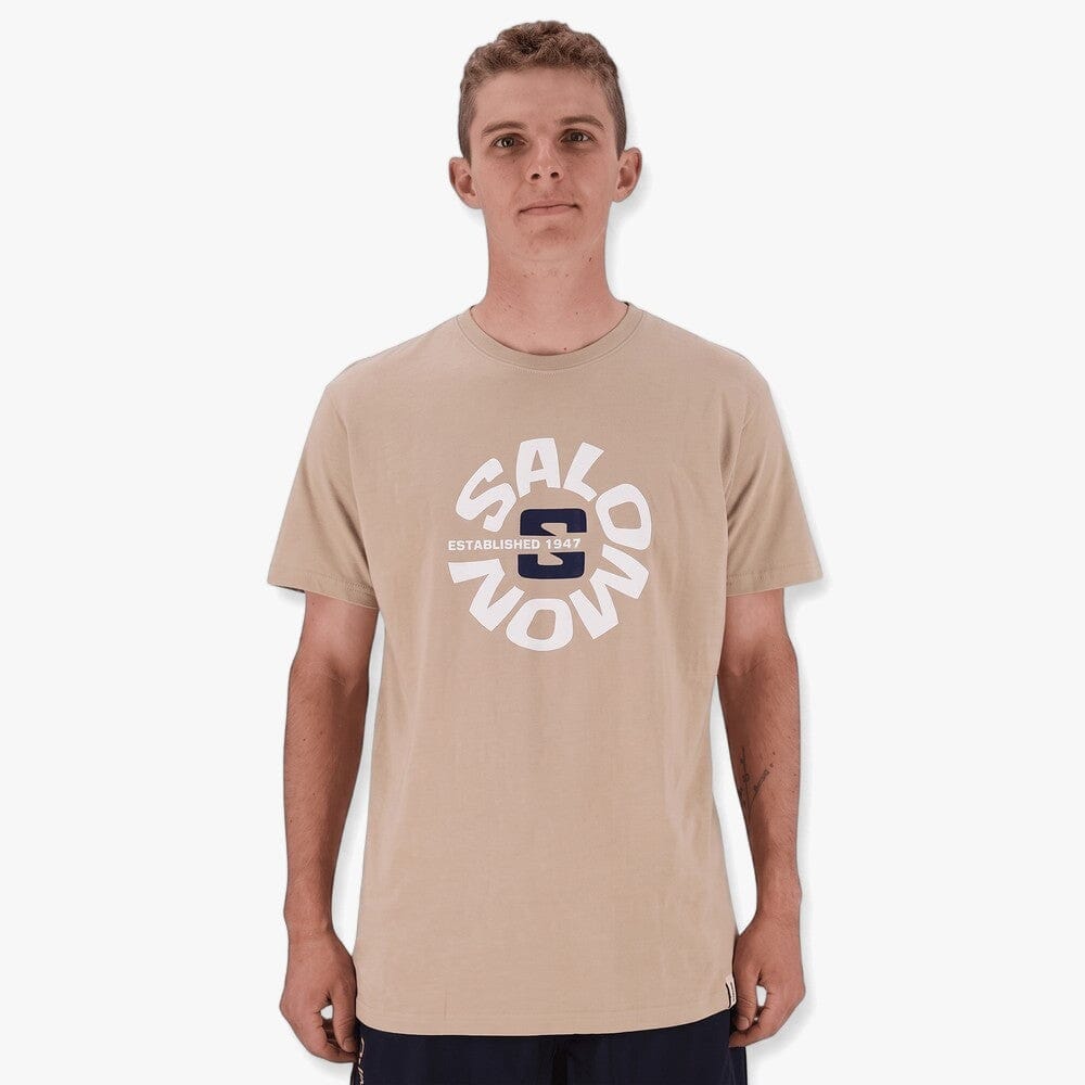 Salomon Mens Keiko Short Sleeve Tee Khaki | Salomon
