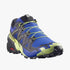 Salomon Mens Speedcross 6 Trail Sneaker Bluing Black Acid Lime | Salomon