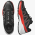 Salomon Mens Speedcross Peak Trail Sneaker Black Asphalt Fiery Red | Salomon