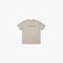 Salomon Mens Strike Thru Short Sleeve Tee in rainy day color, featuring a performance fabric and subtle branding on the