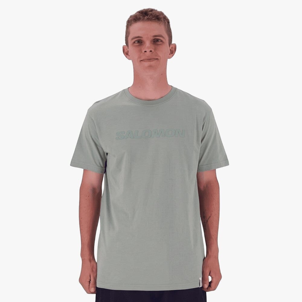 Salomon Mens Tonal Short Sleeve Tee Sage Green | Salomon