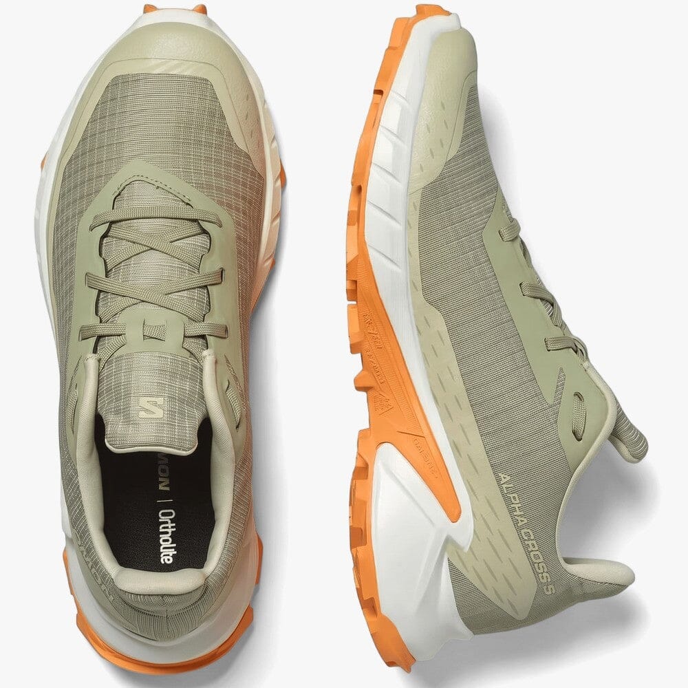 Salomon Womens Alphacross 5 Trail Sneaker Tea Icicle Papaya | Salomon