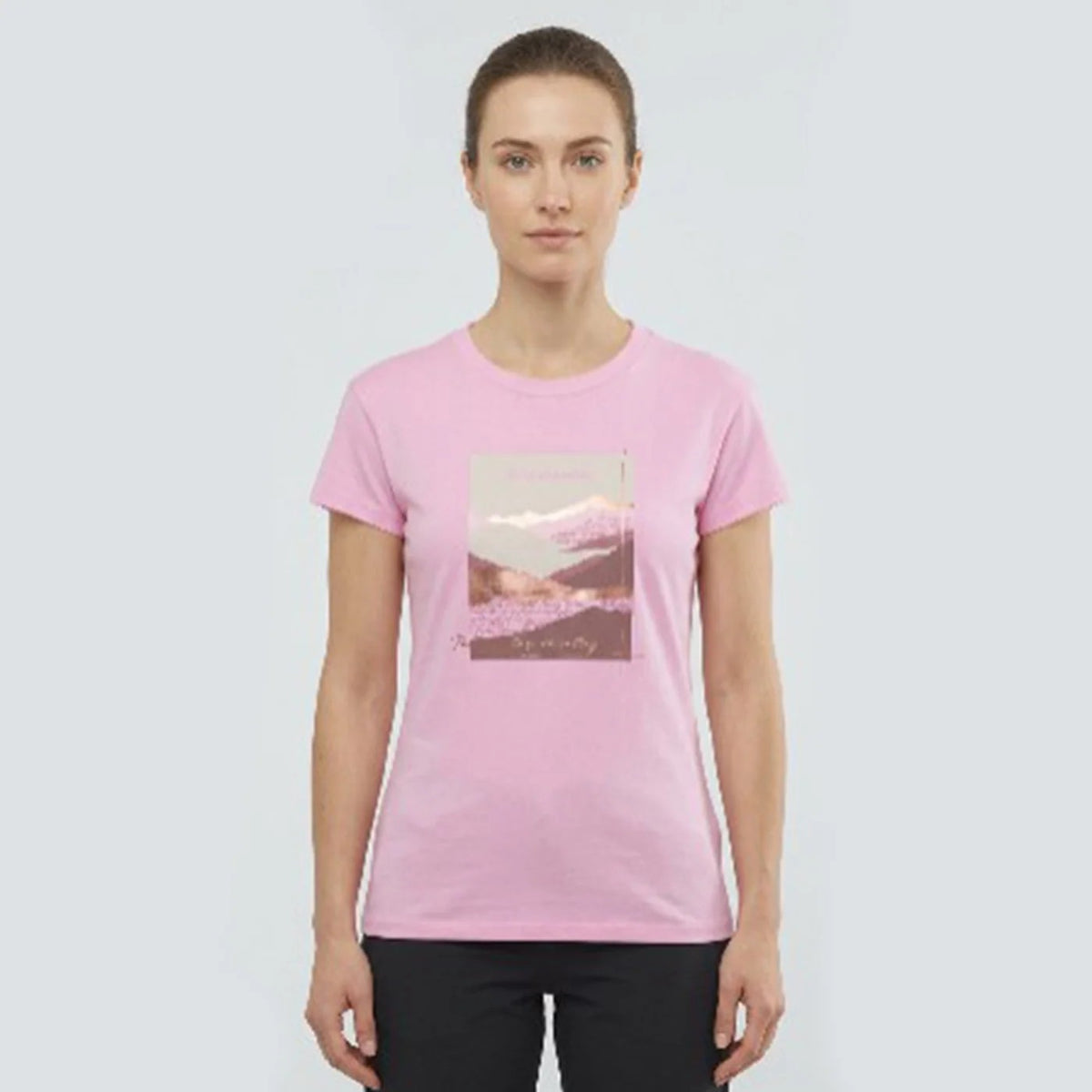 Salomon Womens Oceana Tee Pink