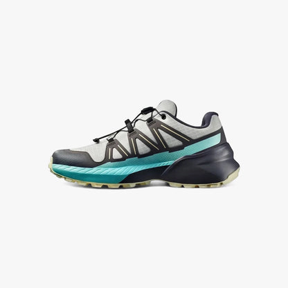 Salomon Womens Speedcross Peak Trail Sneaker Icicle Castlerock Aruba Blue | Salomon