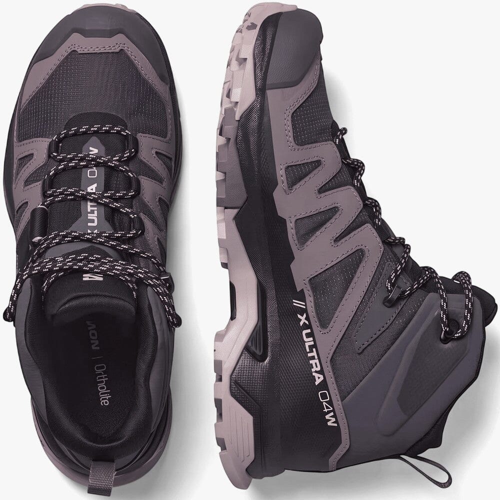 Salomon Womens X Ultra 4 Mid Gtx Boot Nine Iron Shark Cloud Gray | Salomon