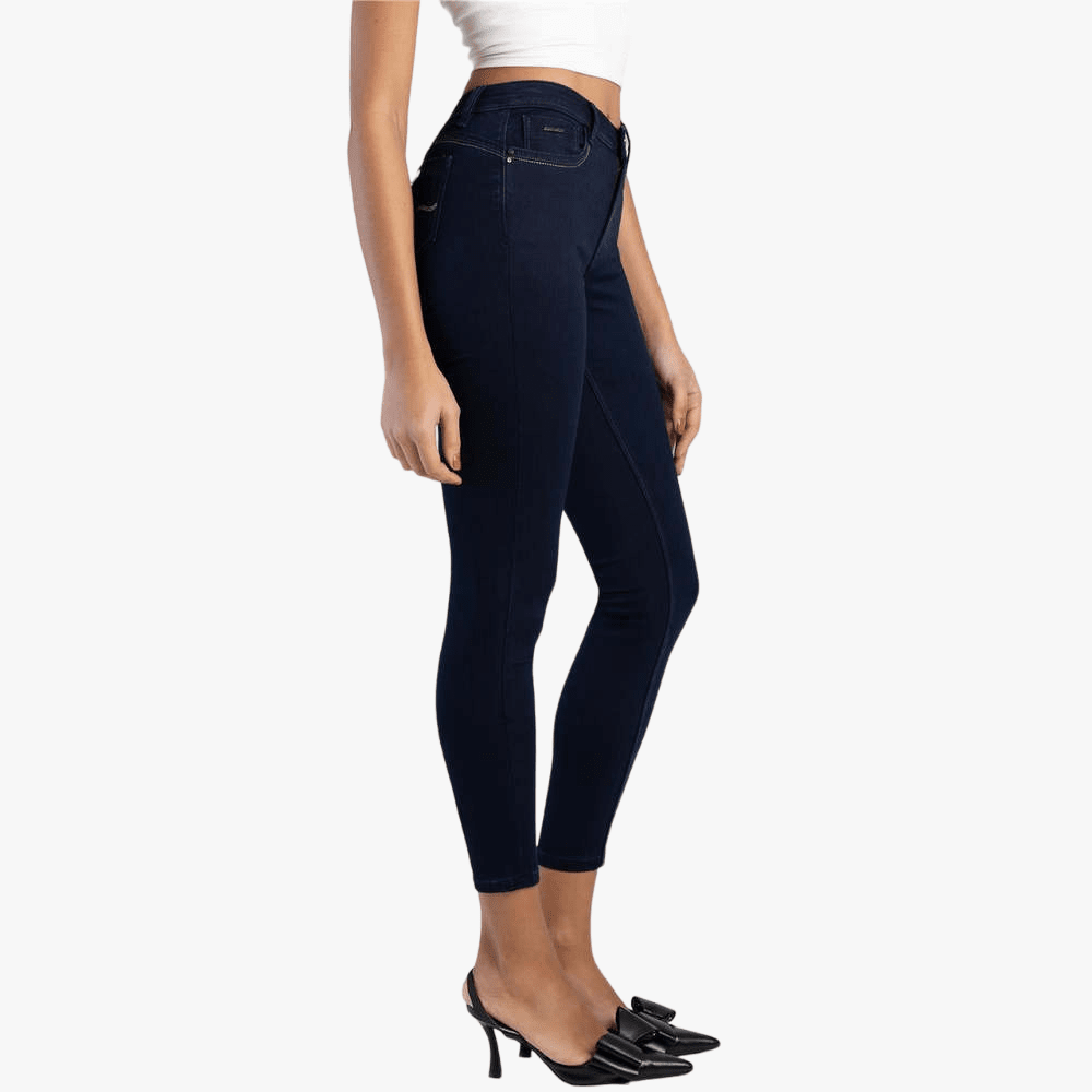 Sissy Boy Basic Mid Waist Skinny Jean Blue Black | Sissy Boy