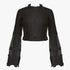 Sissy Boy In Your World Blouse Crochet Lace Black | Sissy Boy