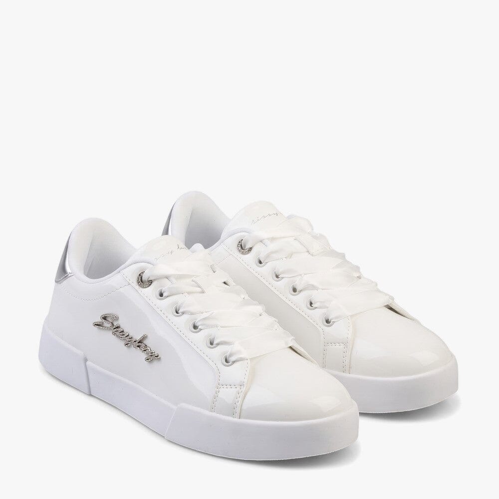 Sissy Boy Marty Patent Sneaker White | Sissy Boy