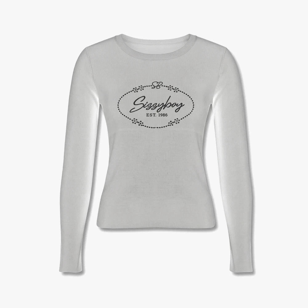 Sissy Boymiss Me Long Sleeve Knit Top Off White | Sissy Boy
