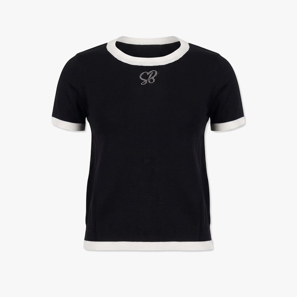 Sissy Boy New Obsession Knit Short Sleeve Top Black | Sissy Boy