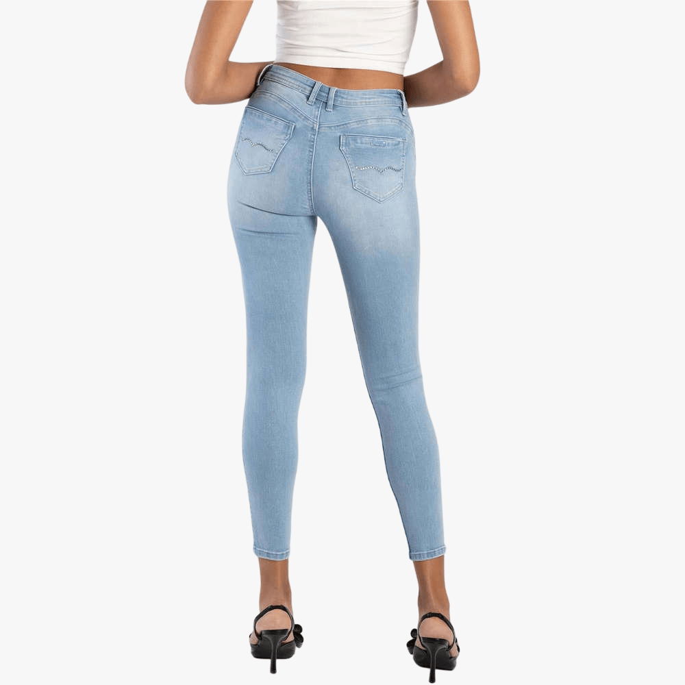 Sissy Boy Womens Mid Waist Basic Skinny Jeans Lt Vintage | Sissy Boy