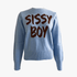 Sissy Boy Womens Play It Cool Knit Sweater Blue Brown | Sissy Boy
