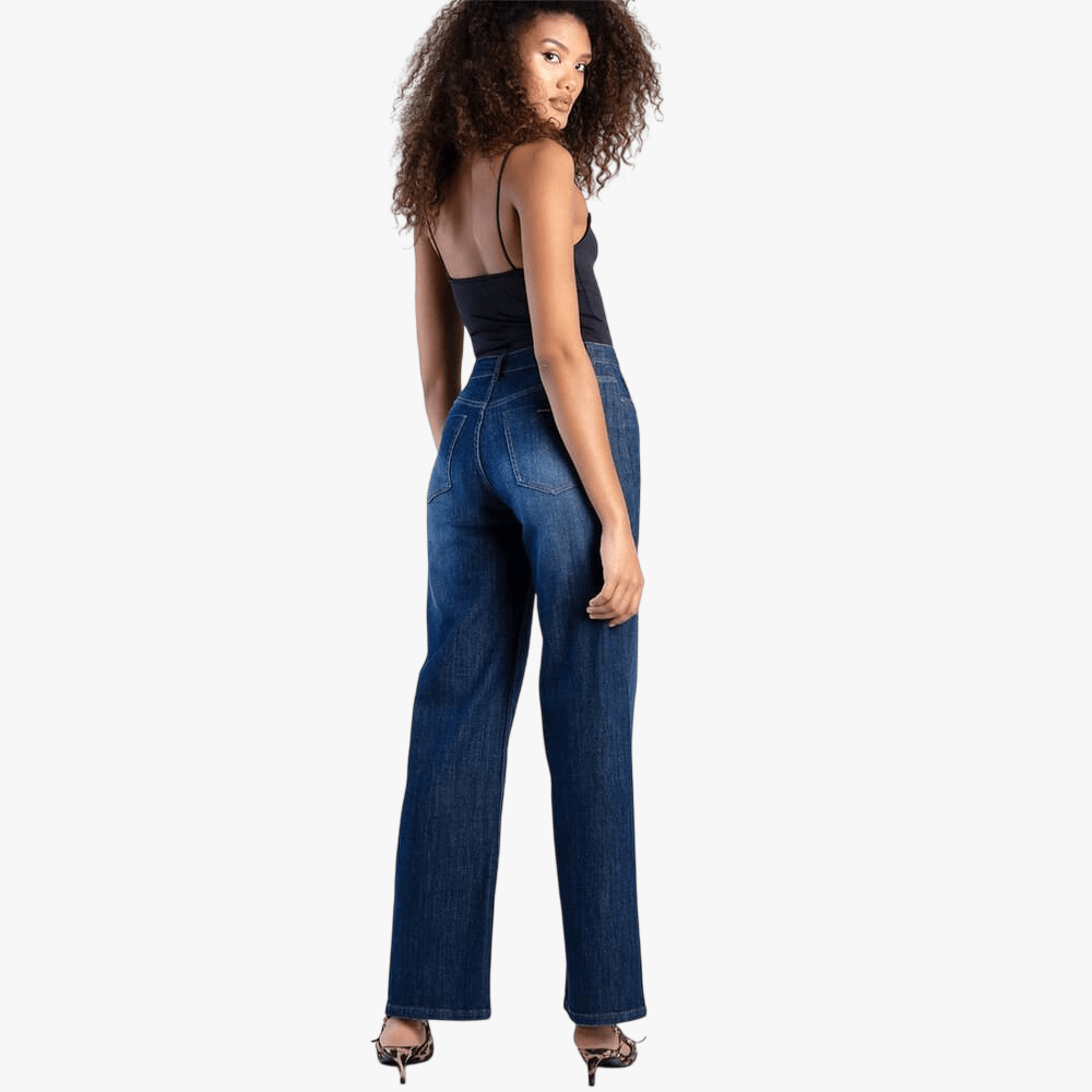 Sissy Boy Womens Sophia High Waist Wide Leg Jean Dark Vintage | Sissy Boy