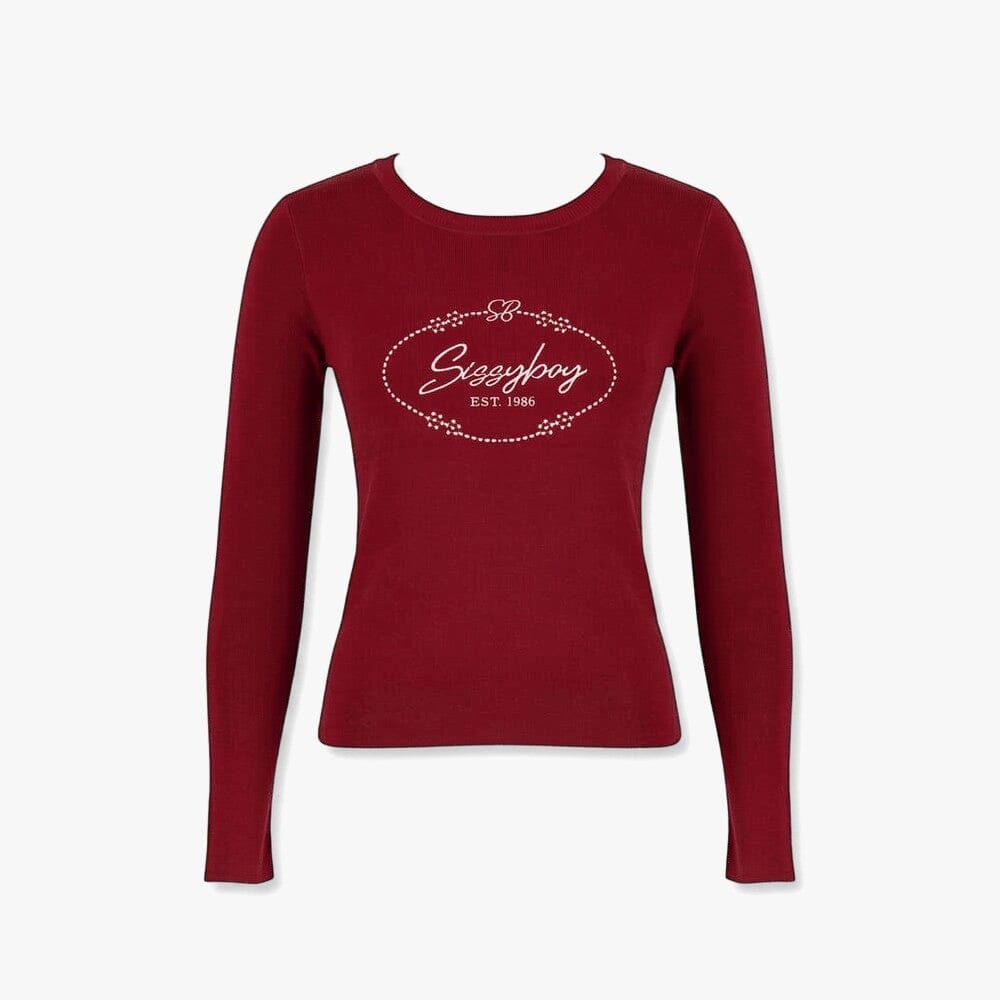 Sissy Boymiss Me Long Sleeve Knit Top Burgandy | Sissy Boy