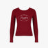 Sissy Boymiss Me Long Sleeve Knit Top Burgandy | Sissy Boy