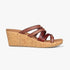 Skechers Womens Beverlee Wedge Sandal Choc | Skechers
