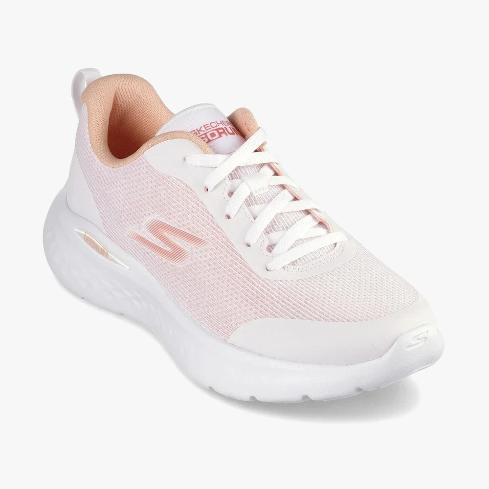 Skechers Womens Go Run Lite Sneaker White Orange | Skechers