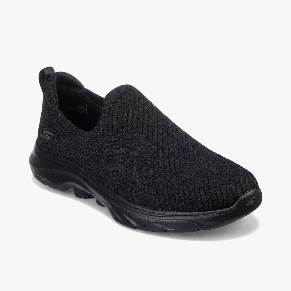 Skechers Womens Go Walk 7 Black Black | Skechers