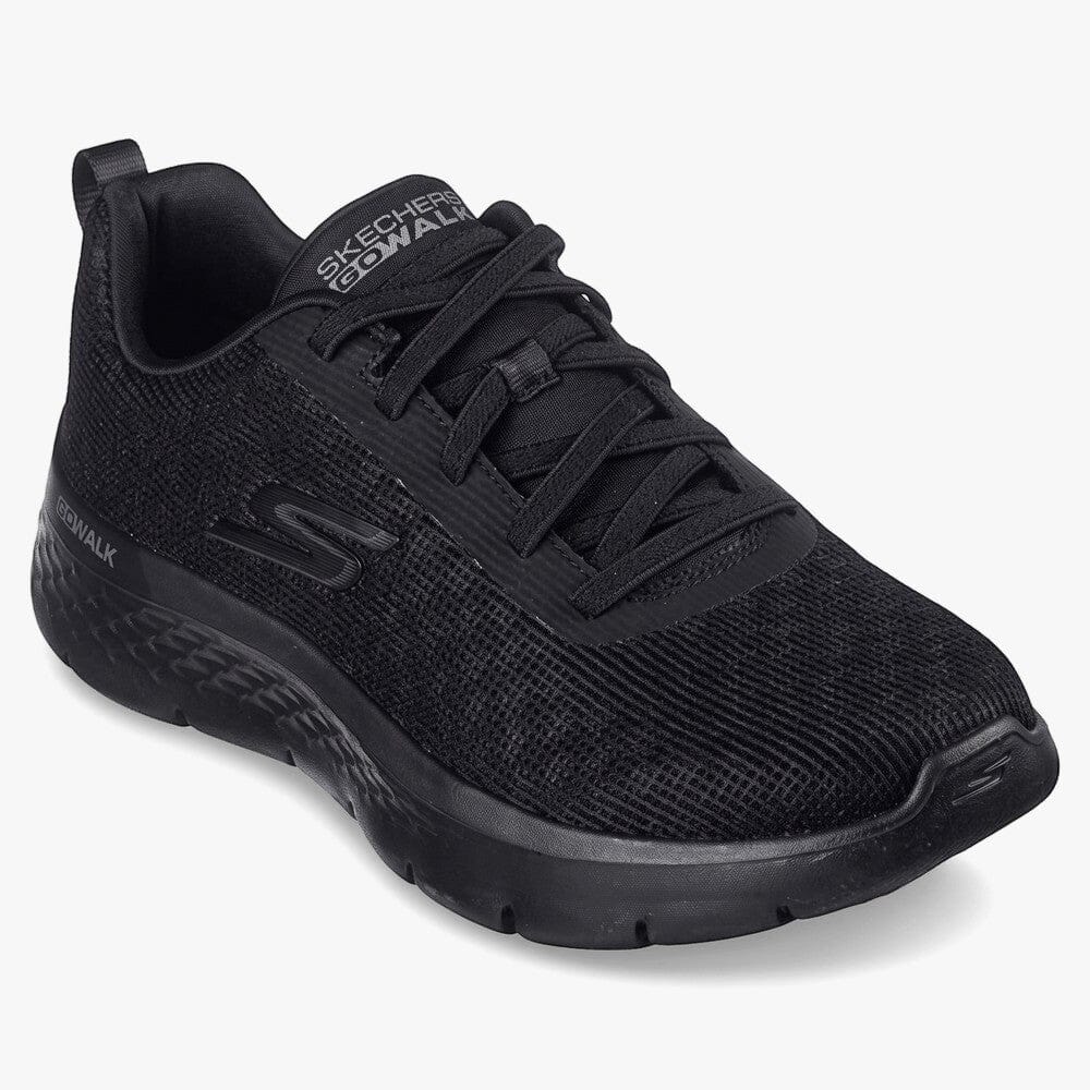 Skechers Womens Go Walk Flex Shoe Black Black | Skechers