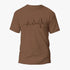 Brown Sniper Boys Pulse short sleeve tee featuring a unique heartbeat graphic with &