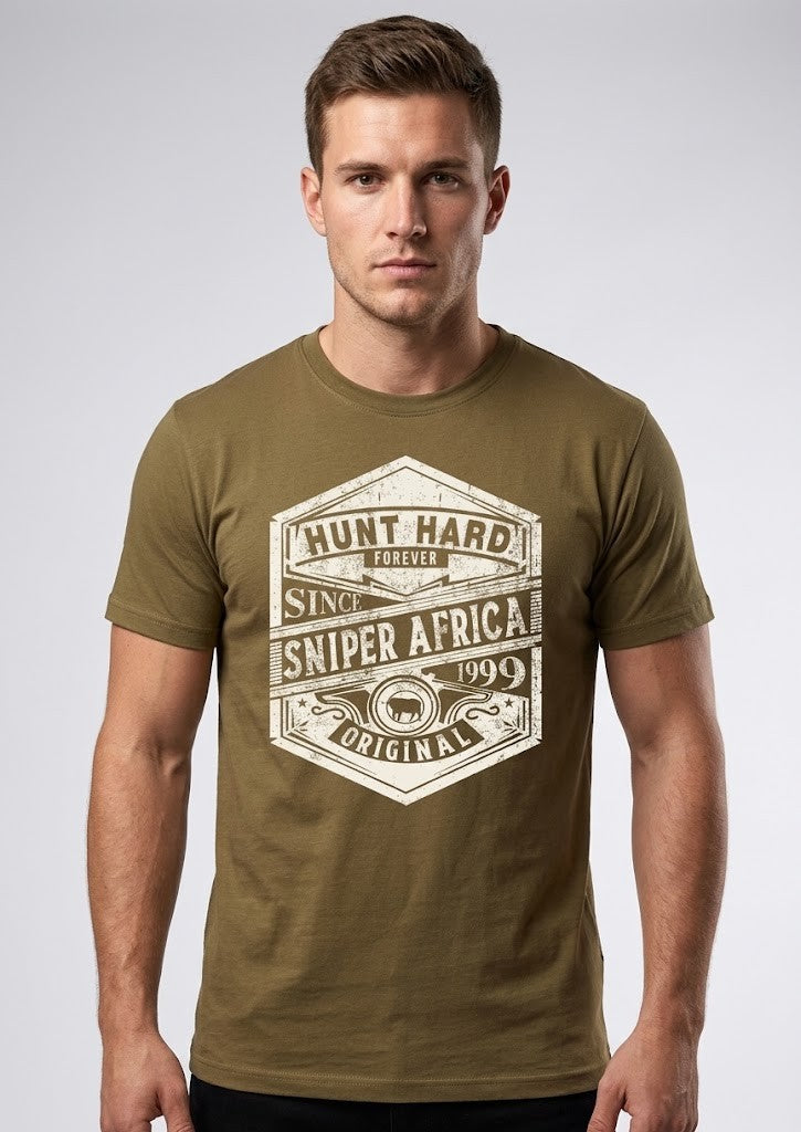 Sniper Mens Hunt Hard Tee Cayote