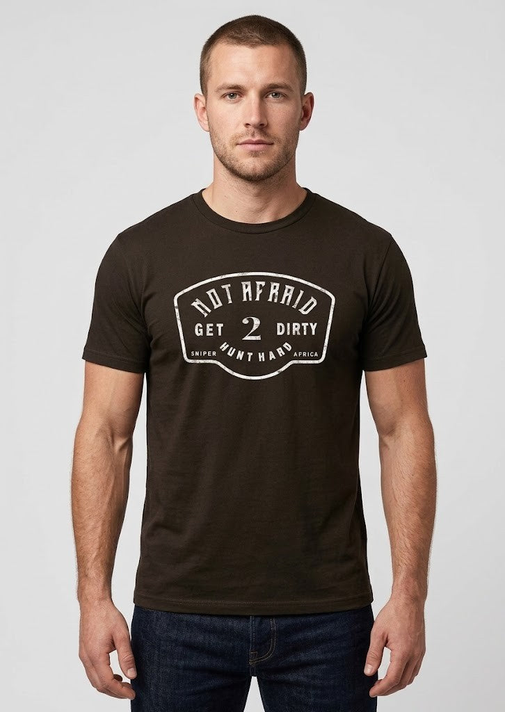 Sniper Mens Not Afraid Tee Black