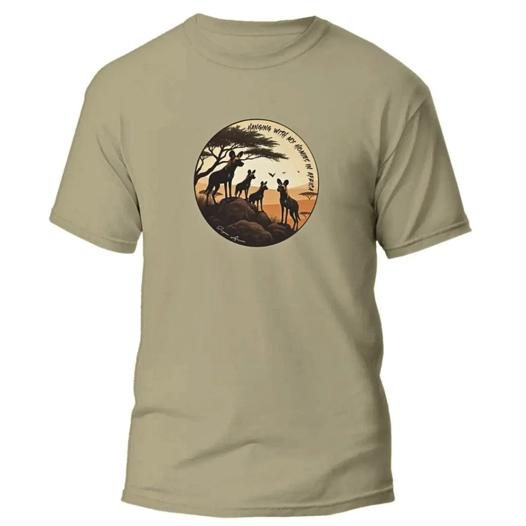 Sniper Mens Wild Dogs Tee Dark Stone