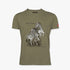 Sniper Mens Zebra Short Sleeve Tee Khaki | Sniper