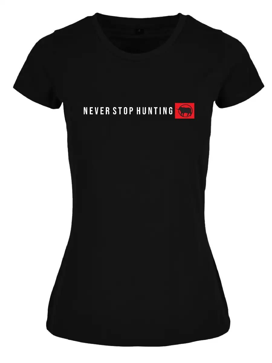 Sniper Womens Never Stop Short Sleeve Tee Black