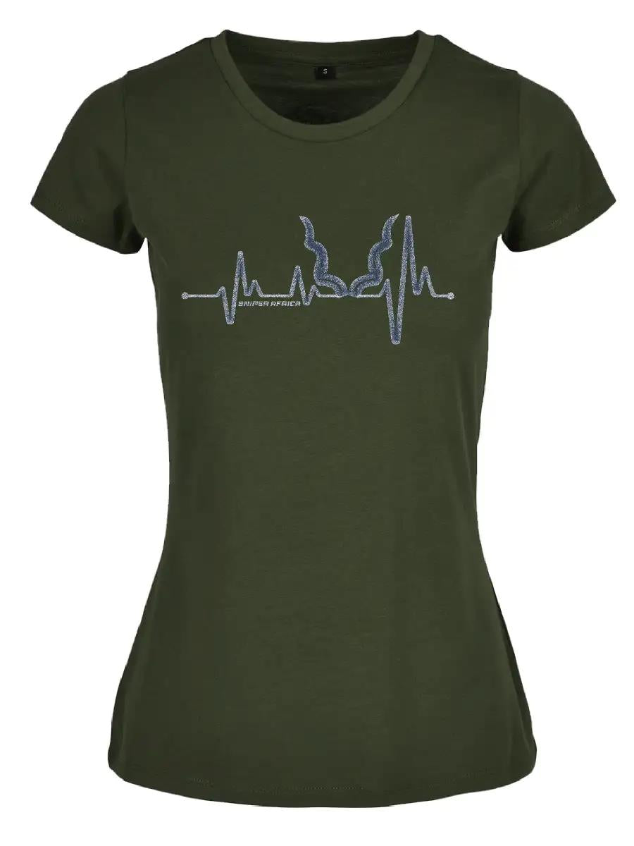 Sniper Womens Pulse Short Sleeve Tee Olive