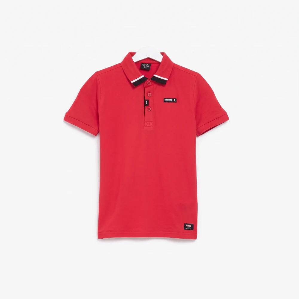 Red short sleeve boys&