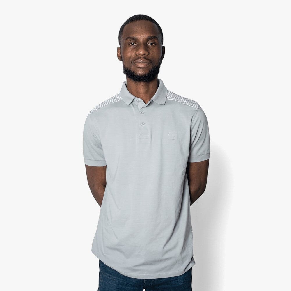 Soviet Mens Score Short Sleeve Golfer Lt Grey | Soviet