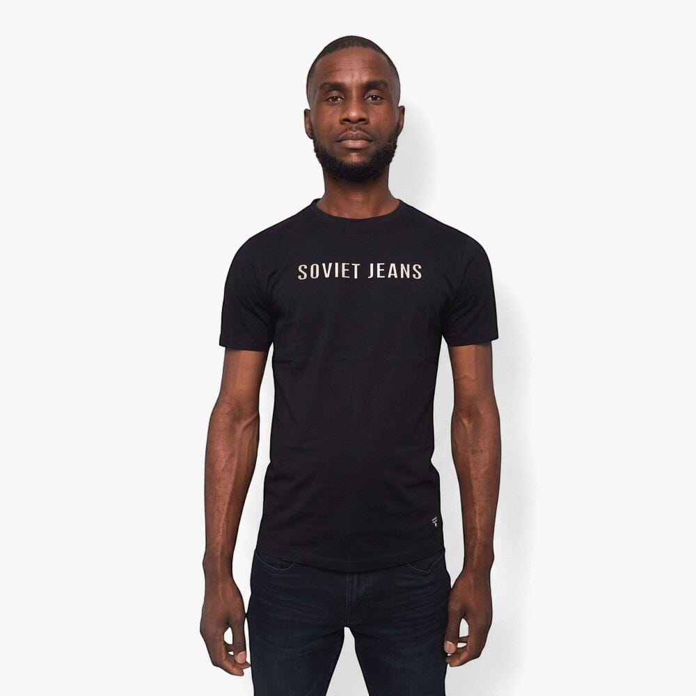 Soviet Mens Sharp Fashion Short Sleeve Tee Black | Soviet