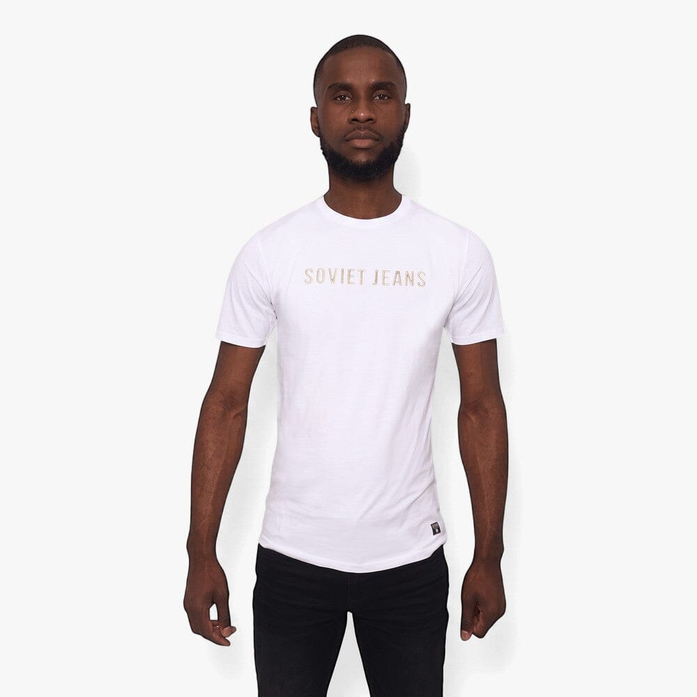 Soviet Mens Sharp Fashion Short Sleeve Tee White | Soviet