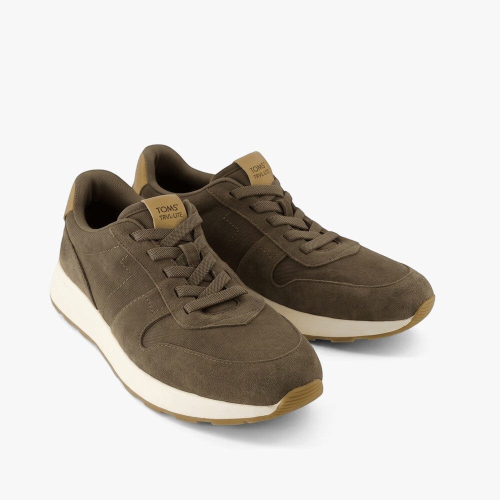 Toms Mens Travel Lite Retro Sneaker Canteen Olive | Toms
