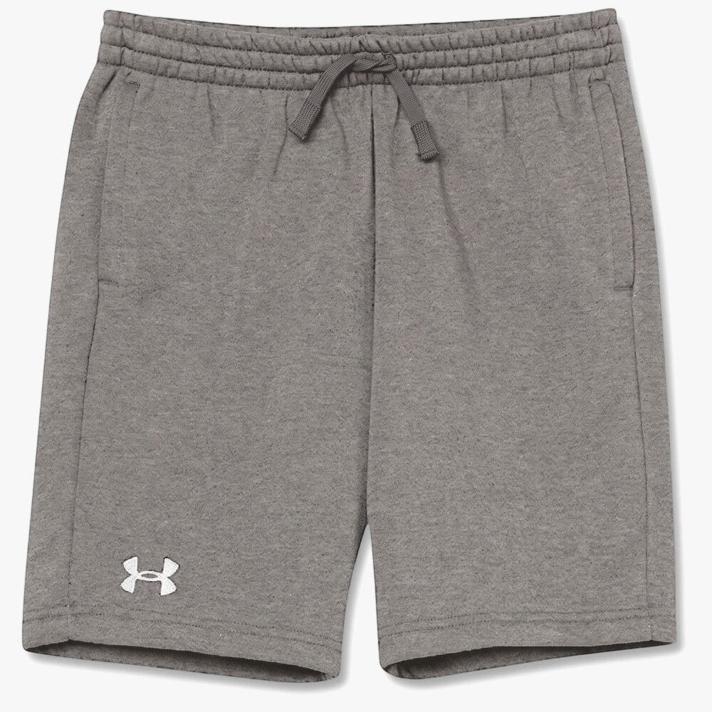 Under Armour Boys Rival Fleece Shorts Castlerock Light Grey Heather | Under Armour