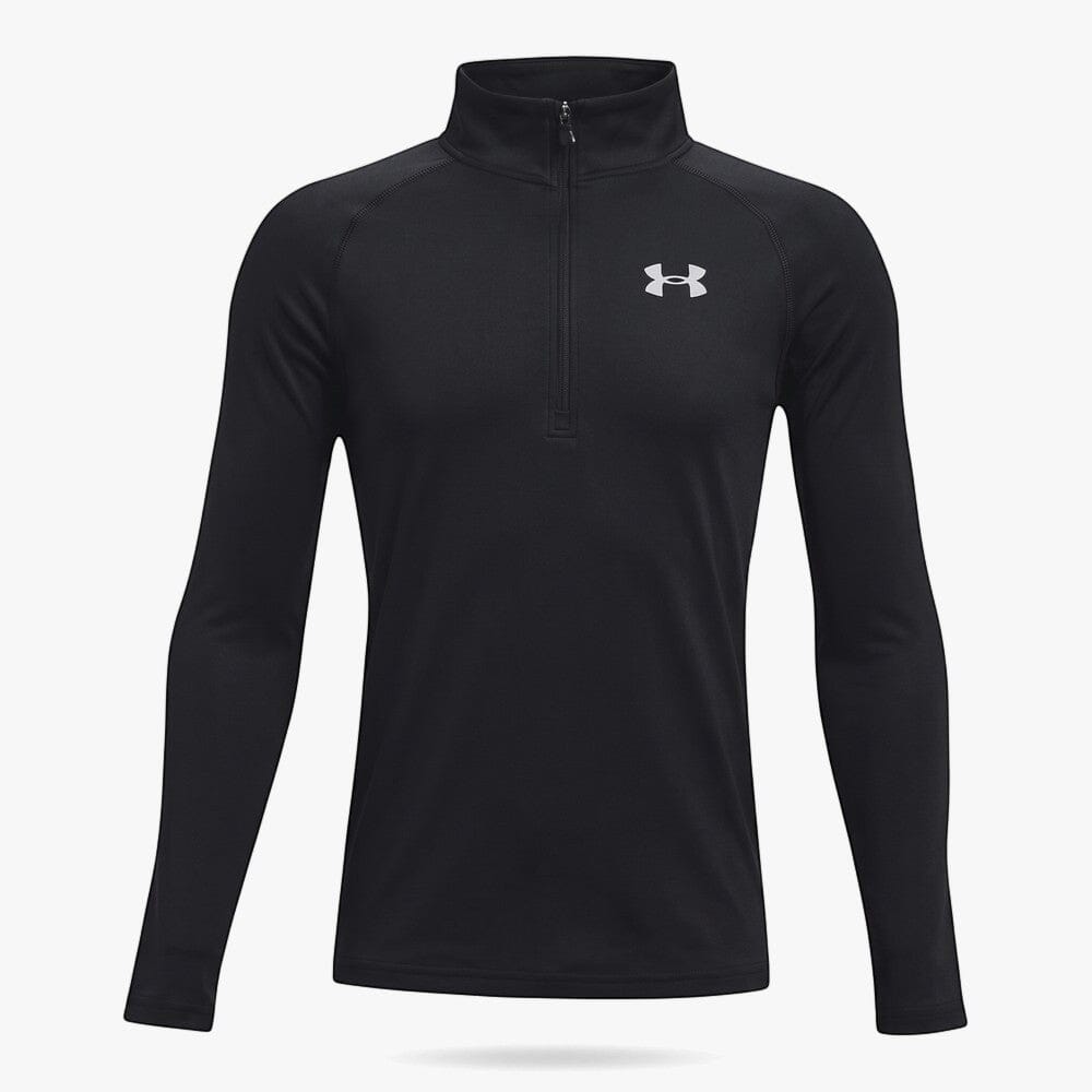Under Armour Boys Tech 1/2 Zip Sweater 001 Black | Under Armour