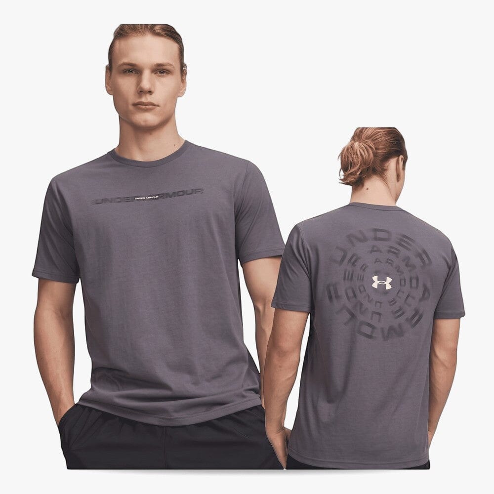 Under Armour Mens Blur Wm Short Sleeve Tee Castlerock | Under Armour