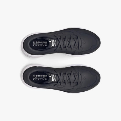 Top-down view of two black Under Armour Men&