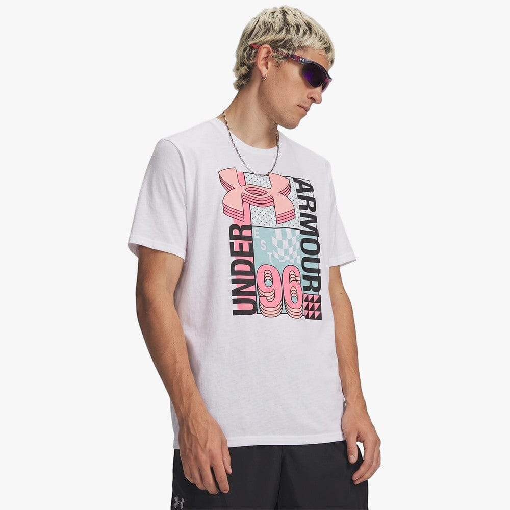 Under Armour Mens Logo Collage Tee White | Under Armour