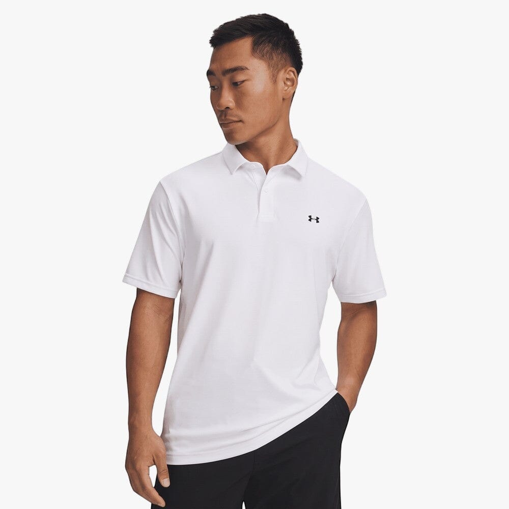 Under Armour Mens T2g Short Sleeve Golfer 100 White | Under Armour