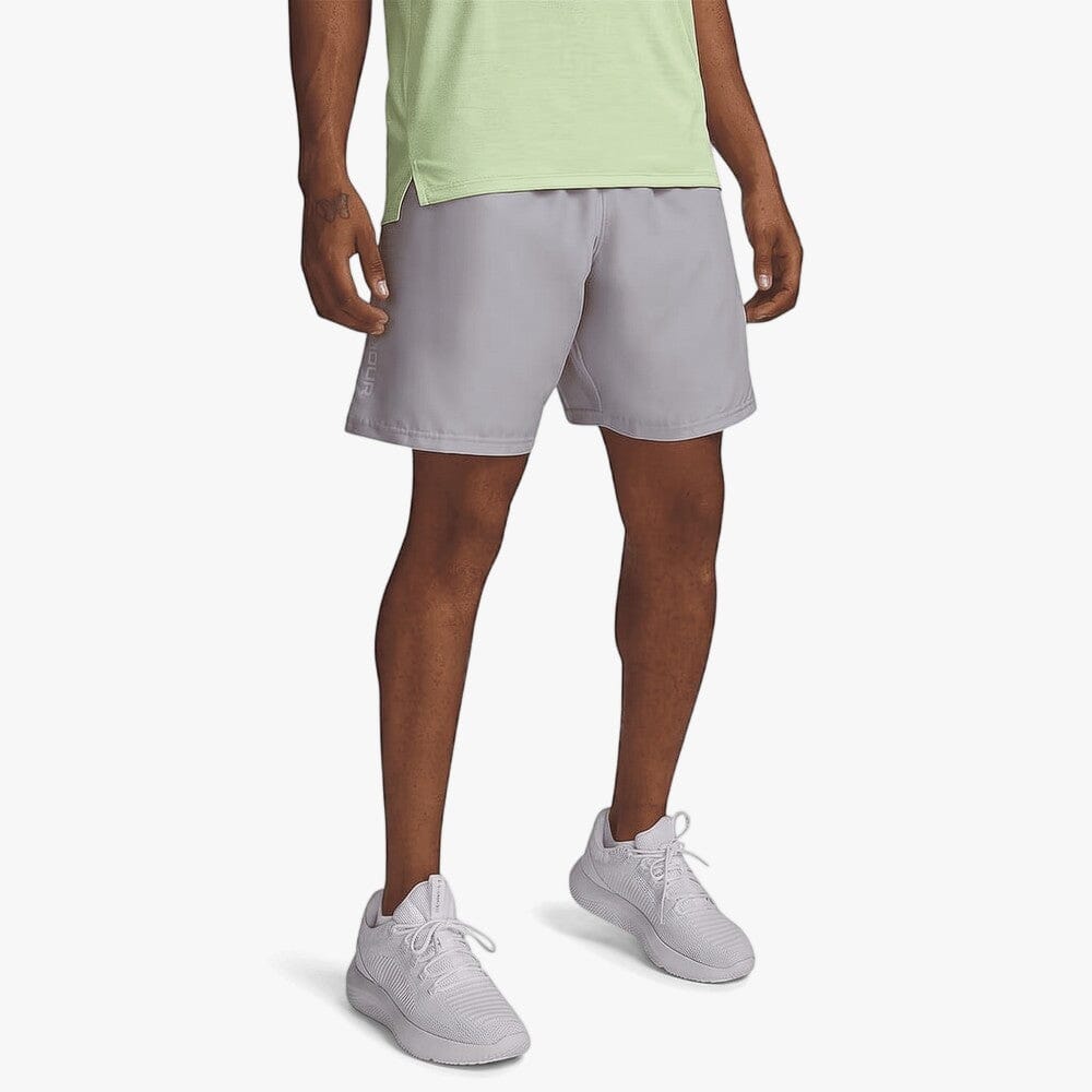 Under Armour Mens Woven Wordmark Shorts 011 Grey | Under Armour