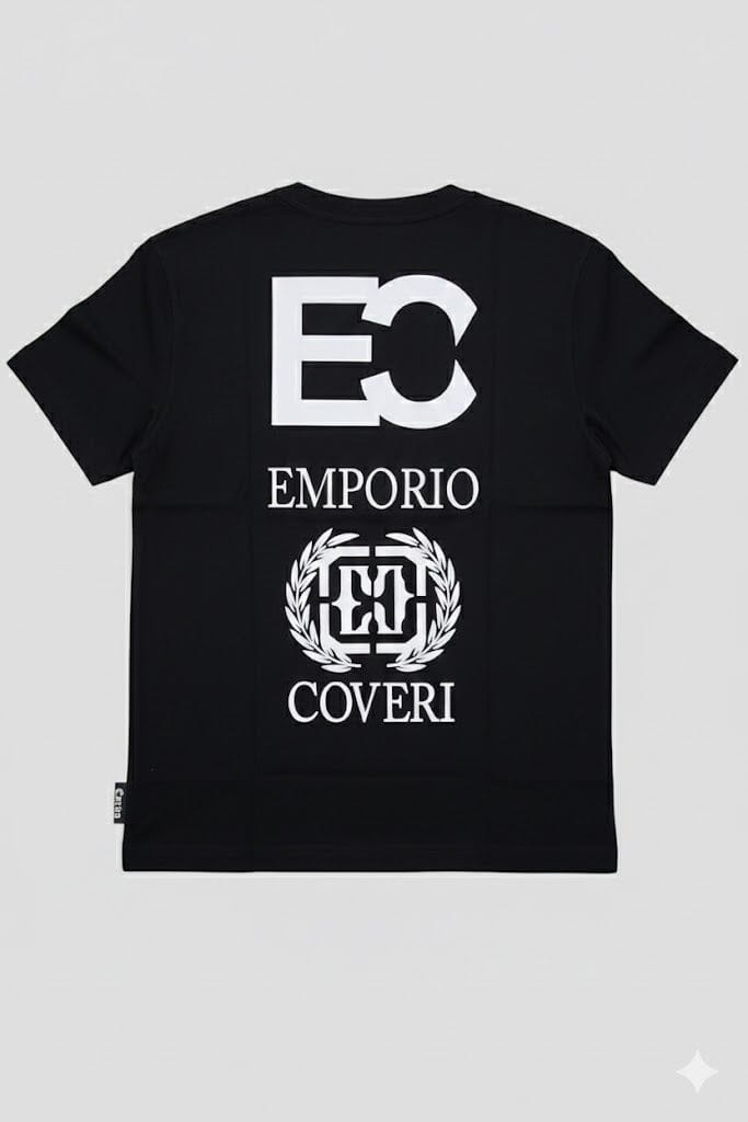 Enrico Coveri Mens Short Sleeve Tee Black | Enrico Coveri
