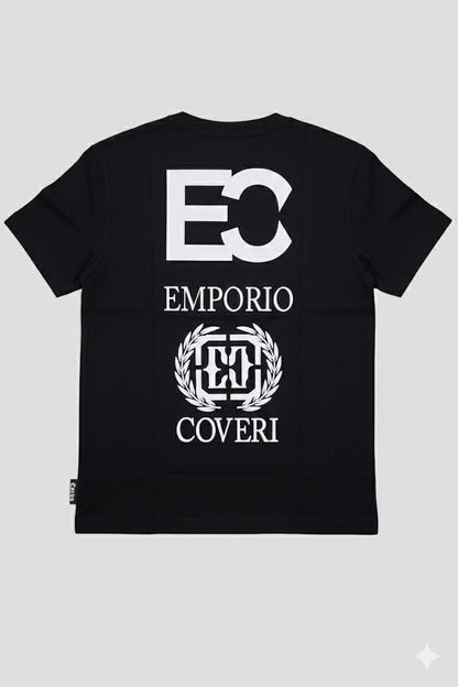 Enrico Coveri Mens Short Sleeve Tee Black | Enrico Coveri