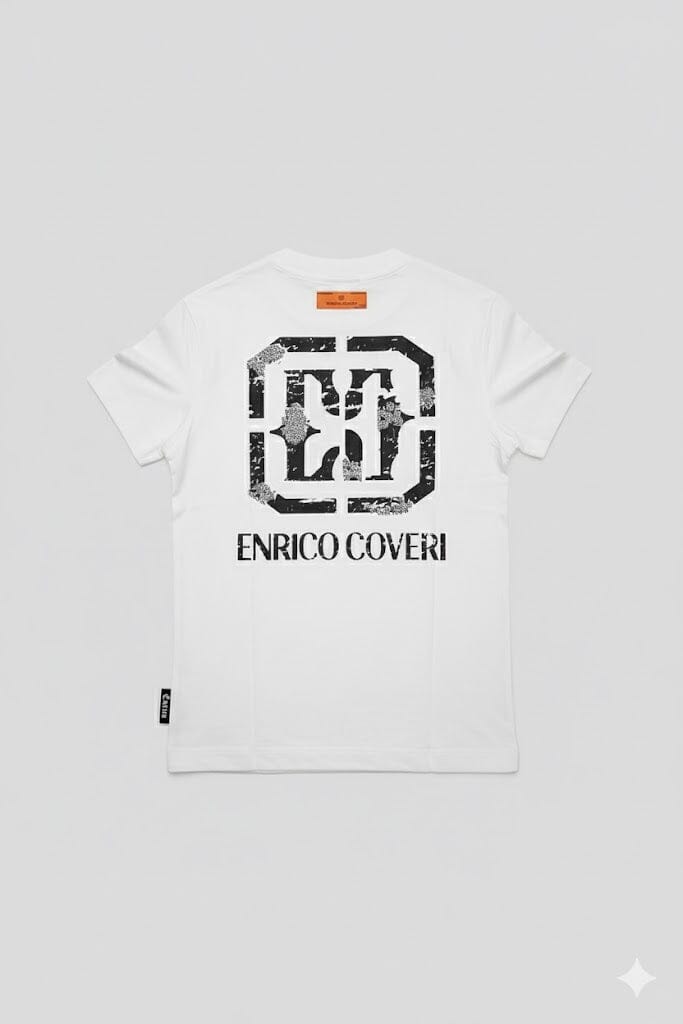Enrico Coveri Mens Short Sleeve Tee Off White | Enrico Coveri