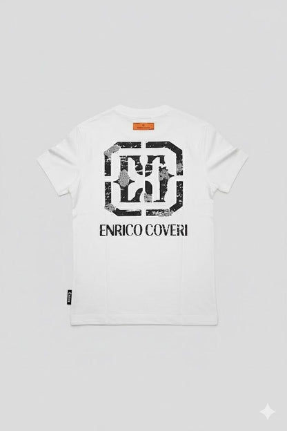 Enrico Coveri Mens Short Sleeve Tee Off White | Enrico Coveri