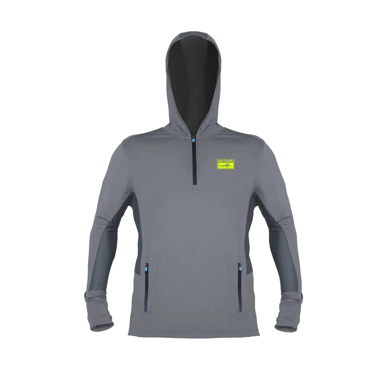 Watamu Mens Nubian Performance Hoody Grey