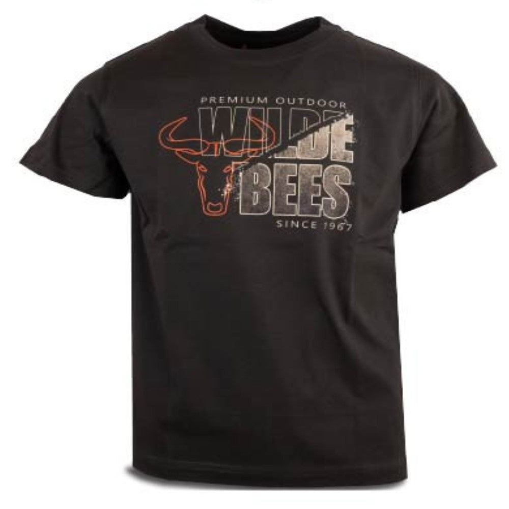Wildebees Boys Concrete Split Tee Fatigue