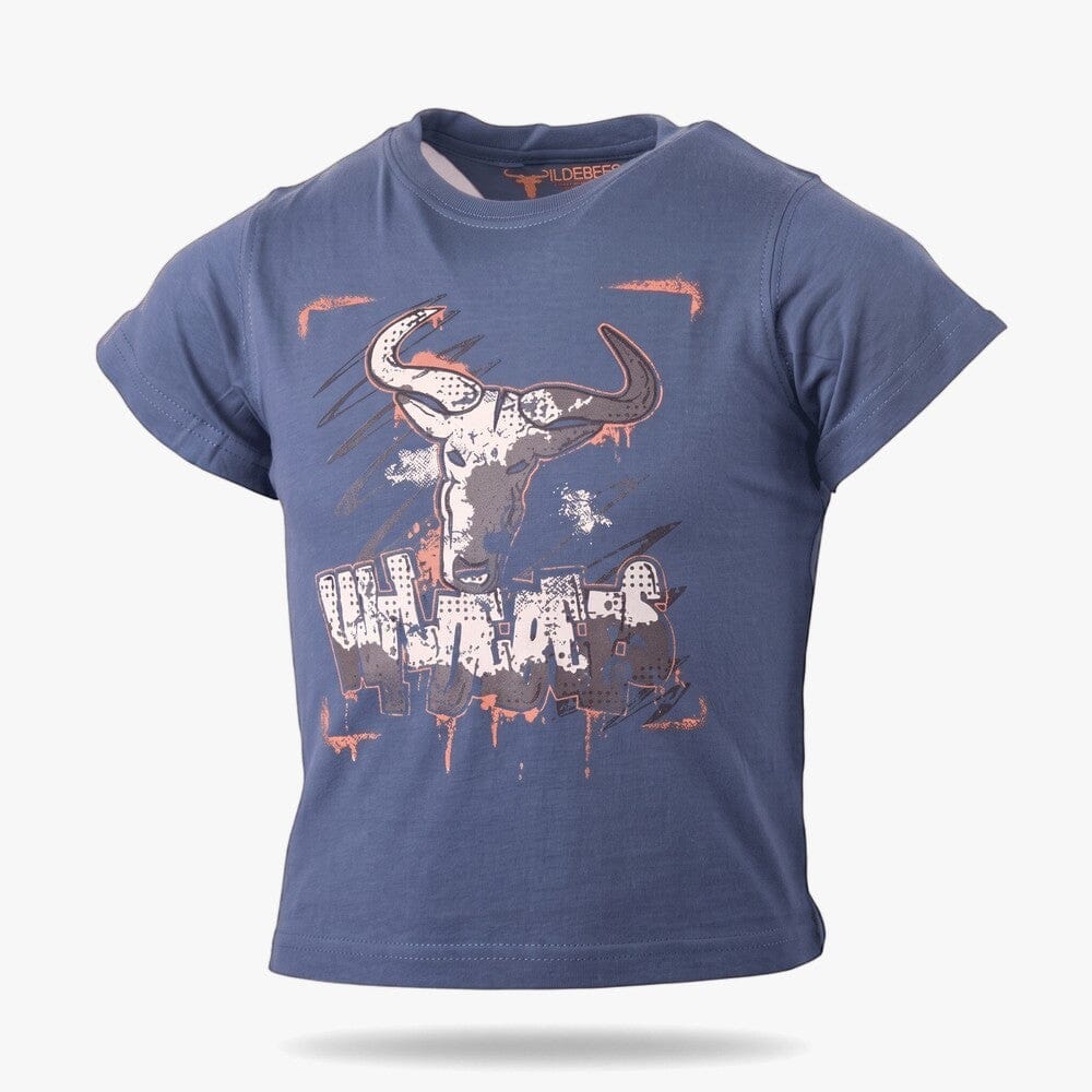 Wildebees Boys Graffitti Stencil Tee Indigo | Wildebees
